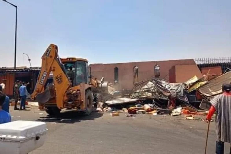 القضاء على احتلال الملك العام بباب دكالة مراكش