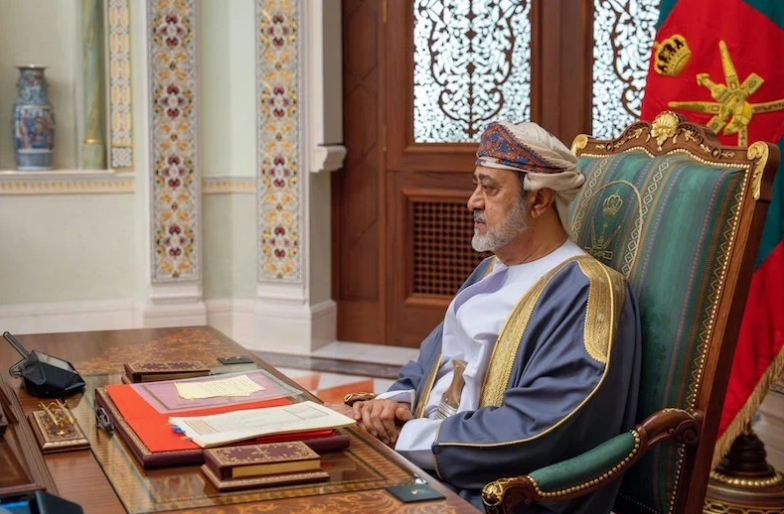  تبريكات من سلطان عمان لجلالة الملك بعيد الاضحى