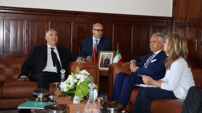 الرباط : مباحثاث بين وزير الداخلية السيد عبد الوافي لفتيت ونظيره الإيطالي