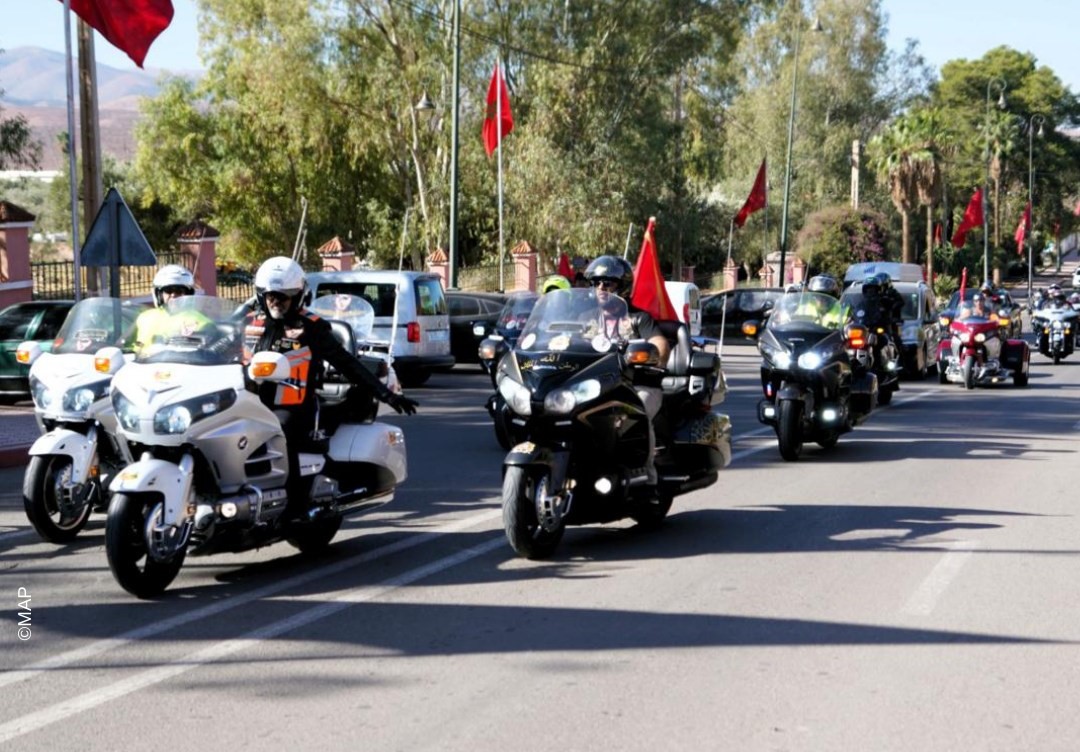 انطلاق طواف عيد العرش للدراجات النارية