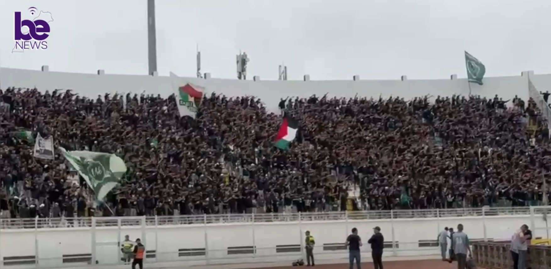 الزلزال الاخضر يصل بيوت عين السبع الحي المحمدي و العلم الفلسطيني يرفرف عاليا