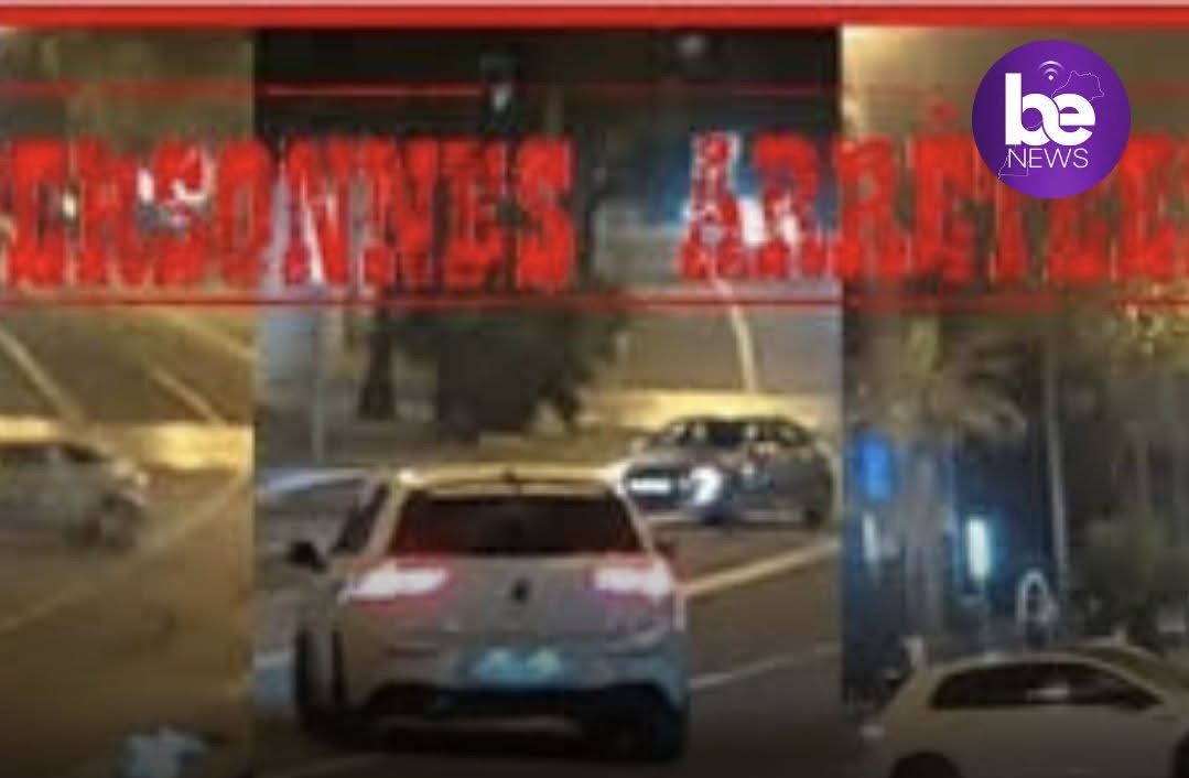 عناصر الشرطة بمنطقة أمن أنفا بمدينة الدار البيضا تلقي القبض على دراجين متهورين